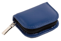 TASCHENAPOTHEKE 10er Rindleder mini 1,5 g Gl.blau