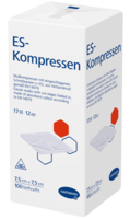 ES-KOMPRESSEN unsteril 7,5x7,5 cm 12fach