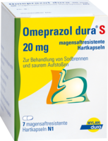 OMEPRAZOL dura S 20 mg magensaftresist.Hartkapseln