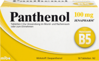 PANTHENOL 100 mg Jenapharm Tabletten